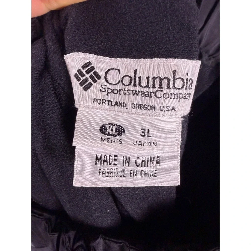 Columbia Snow Pants Men's XL Black‎ Zipper Legs Outdoors Snowboard Ski
